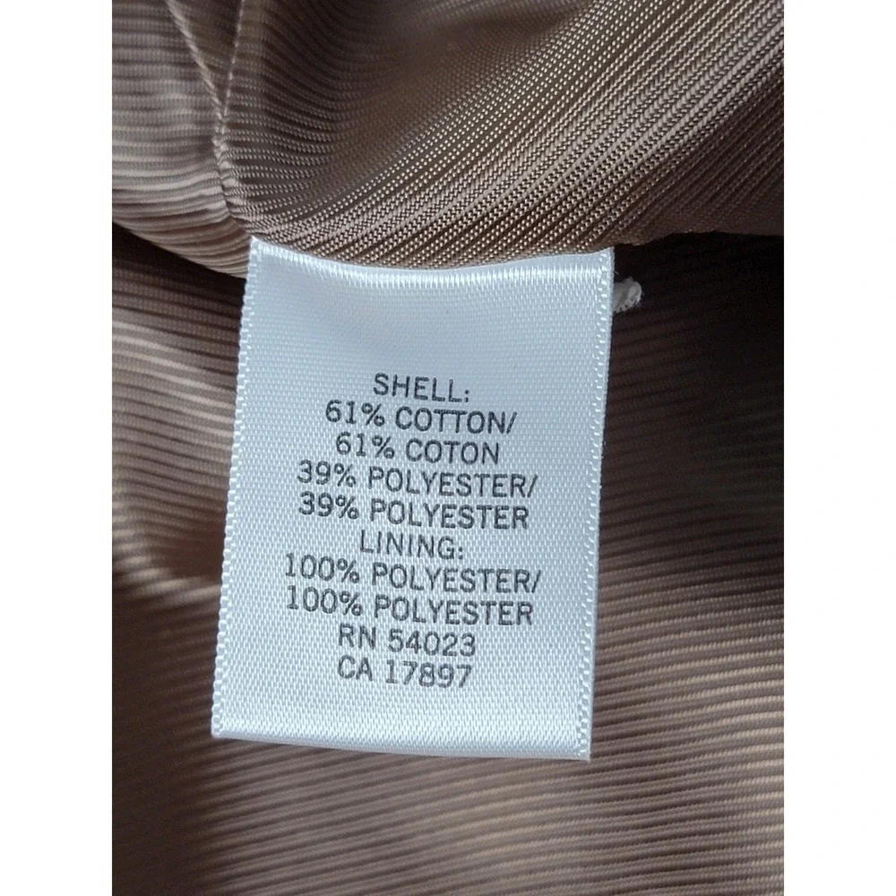 Banana‎ Republic Trench Coat Men's XL Beige Lined Vented Back Single Breasted